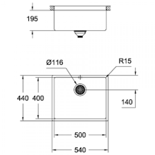 Кухонна мийка Grohe Sink K700U 31574SD0