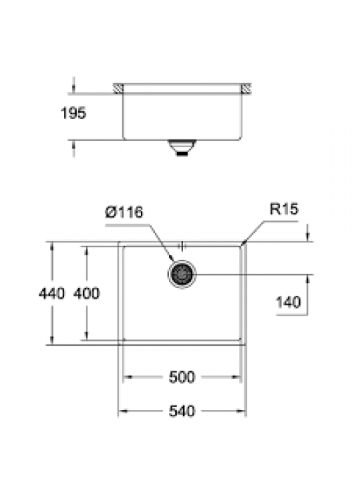 Кухонна мийка Grohe Sink K700U 31574SD0