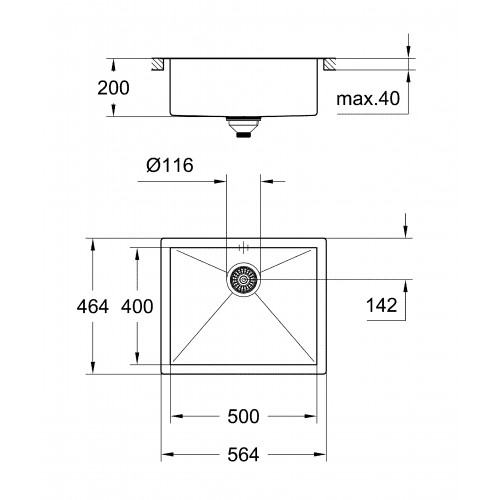 Кухонна мийка Grohe K700 31579SD0