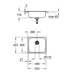 Кухонна мийка Grohe K200 31719SD0