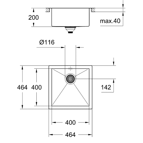 Кухонна мийка Grohe Sink K700 31578SD0