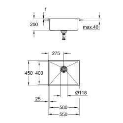 Кухонная мойка Grohe K700 31726SD0