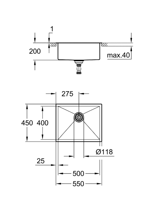 Кухонная мойка Grohe K700 31726SD0