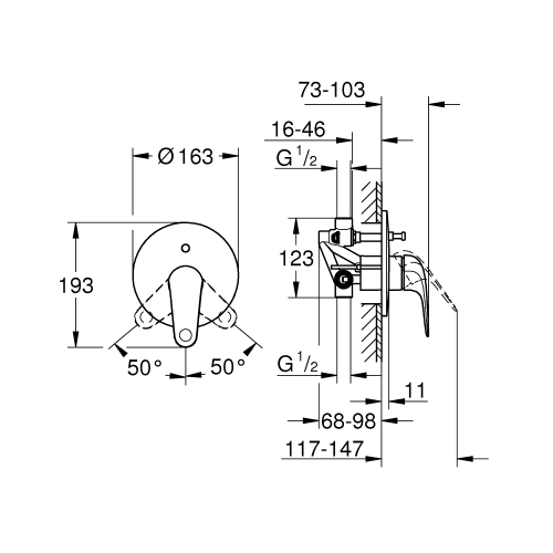 Змішувач для душу GROHE QuickFix Swift 24336001