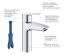 Комплект смесителей для ванной комнаты Grohe QuickFix Start ColdStart UA202301ME