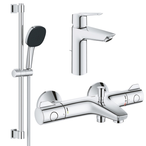 Комплект смесителей для ванной комнаты с термостатом Grohe QuickFix Grohtherm&Start UA202304TS