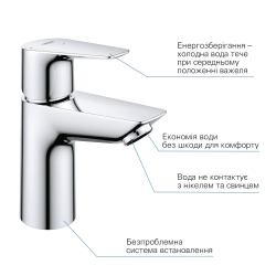 Комплект змішувачів для ванної кімнати Grohe QuickFix Start Edge ColdStart UA202501SE