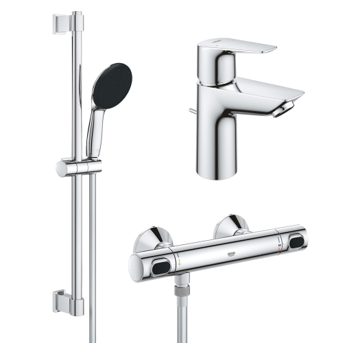 Комплект смесителей для душа с термостатом Grohe QuickFix Precision Flow&Start Edge UA202503TS