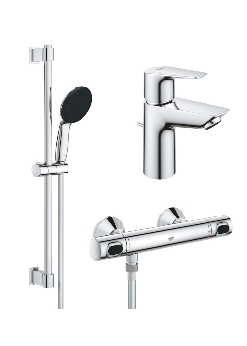 Комплект смесителей для душа с термостатом Grohe QuickFix Precision Flow&Start Edge UA202503TS