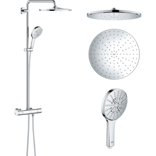 Душова система з термостатом Grohe Rainshower Smartactive Cube 310, 26647000 (виставковий зразок)