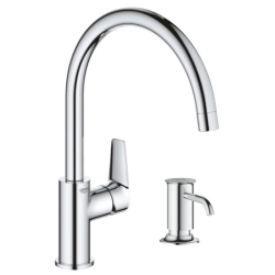 Смеситель для кухни Grohe QuickFix StartEdge 30529001 с дозатором Authentic 40537000 (30529005)