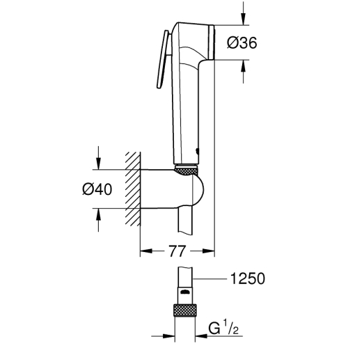 Гігієнічний душ Grohe Tempesta-F Trigger Spray 26354000