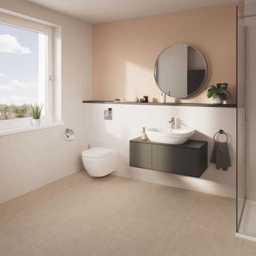 Комплект Solido 5-в-1: інсталяція Grohe Rapid SL 38528001 з клавішею Arena Cosmopolitan (38844000) + підвісний унітаз Euro Ceramic 39328000 з кришкою (39330000), 36501000