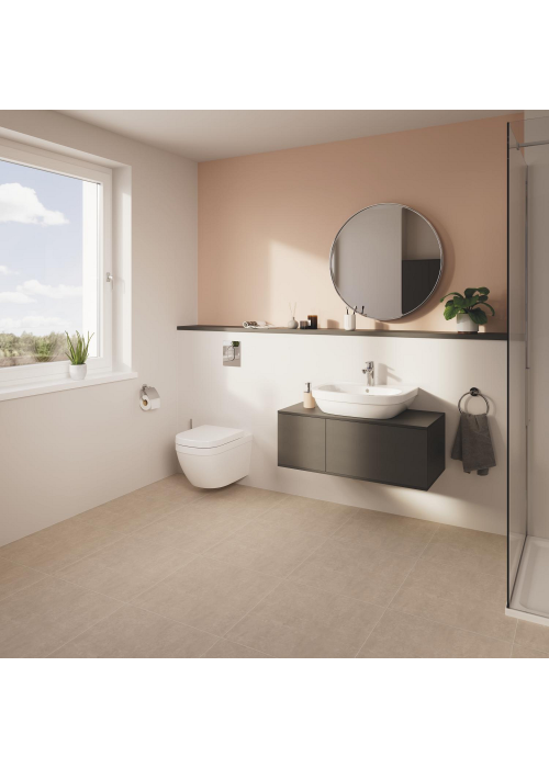 Комплект Solido 5-в-1: інсталяція Grohe Rapid SL 38528001 з клавішею Arena Cosmopolitan (38844000) + підвісний унітаз Euro Ceramic 39328000 з кришкою (39330000), 36501000