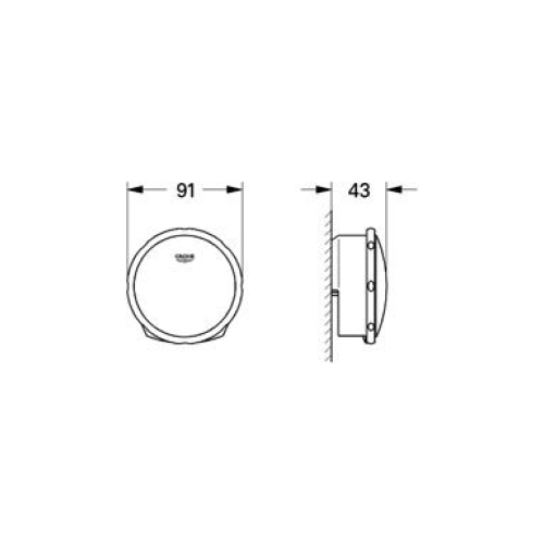 Верхня частина наливного, зливного та переливного гарнітуру Grohe TALENTOFILL, 19952000