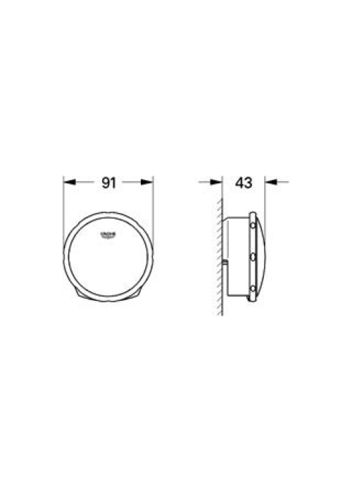 Верхня частина наливного, зливного та переливного гарнітуру Grohe TALENTOFILL, 19952000