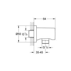 Шлангове з'єднання GROHE Rainshower 27057AL0