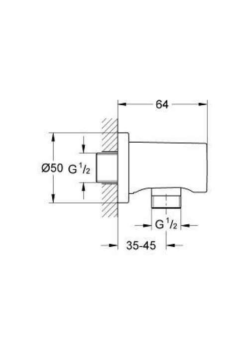 Шлангове з'єднання GROHE Rainshower 27057AL0