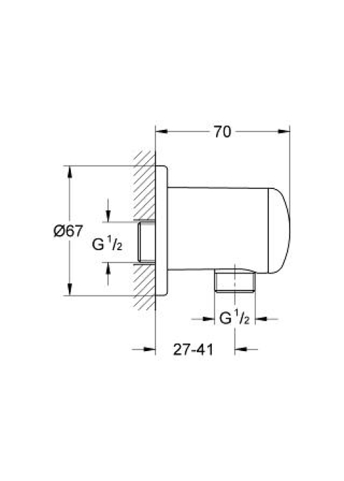 Підключення для душового шланга GROHE RELEXA, 28671000