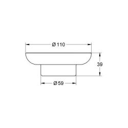 Скляна мильниця GROHE ESSENTIALS, 40368001