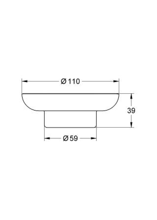 Скляна мильниця GROHE ESSENTIALS, 40368001