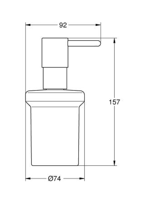 Дозатор рідкого мила GROHE ESSENTIALS, 40394001