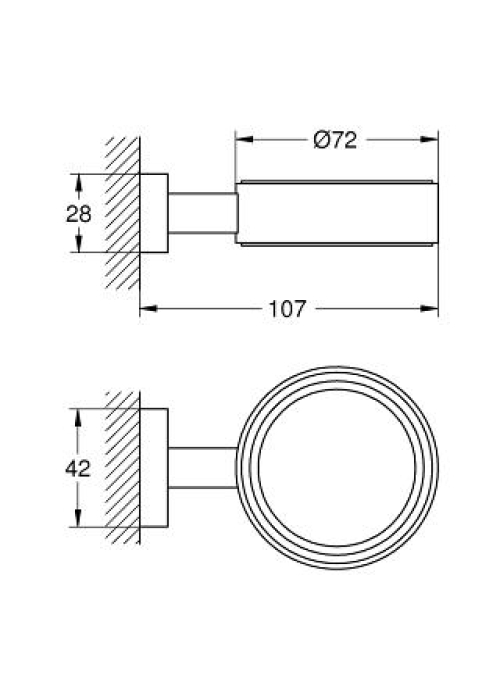 Тримач аксесуарів GROHE ESSENTIALS CUBE, 40508001