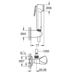 Гігієнічний душ GROHE Tempesta-F Trigger Spray 30 27514001