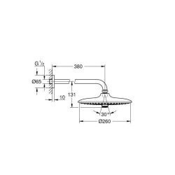 Верхний душ Grohe Euphoria 260, 26458000