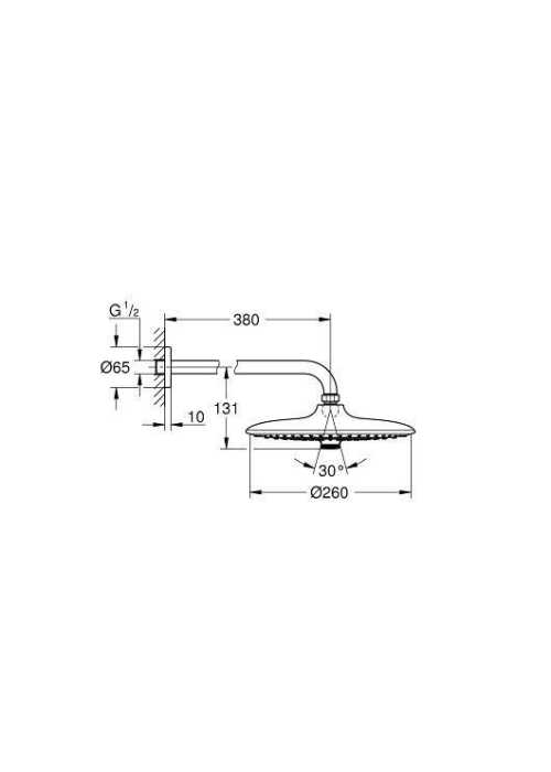 Верхний душ Grohe Euphoria 260, 26458000