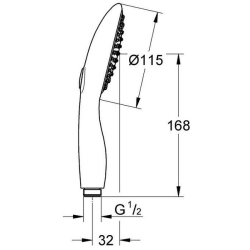 Ручний душ Grohe Power&Soul Cosmopolitan 115 (27671LS0)