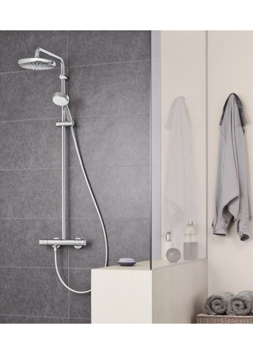 Душова система з термостатом Grohe New Tempesta Cosmopolitan 210,