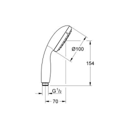 Ручной душ GROHE New Tempesta 100, 27852001