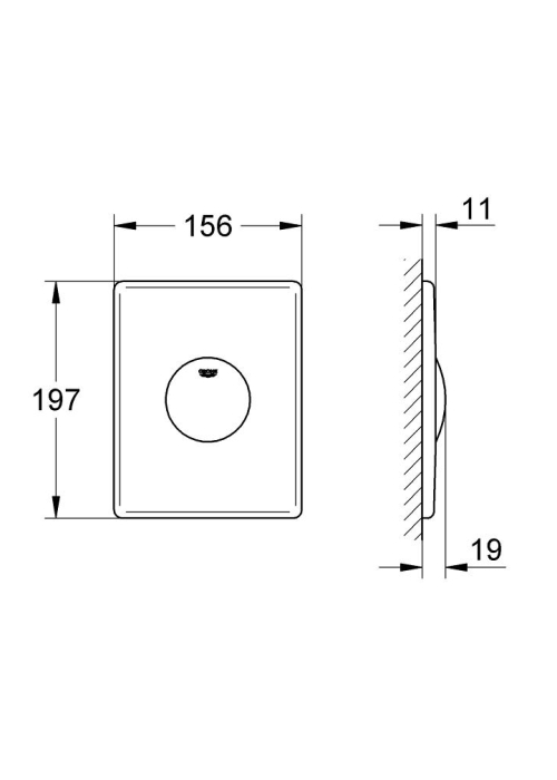 Кнопка змиву Grohe SKATE 37547SH0