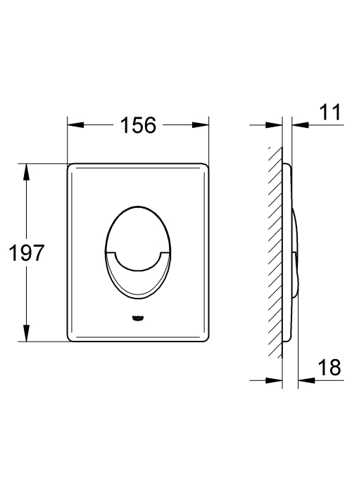 Кнопка змиву Grohe Skate Air 38505000