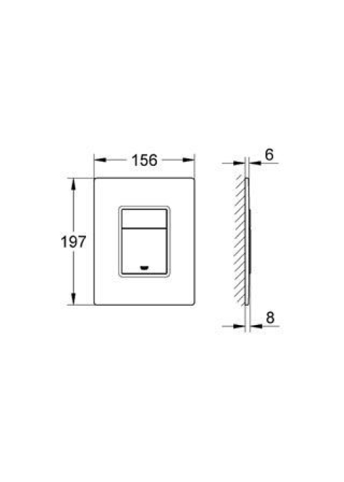 Клавіша змиву Grohe Skate Cosmopolitan 38845LS0