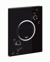 Кнопка смыва для инсталляции Grohe NOVA COSMOPOLITAN 38847KI0, черная с серебряным графическим принт
