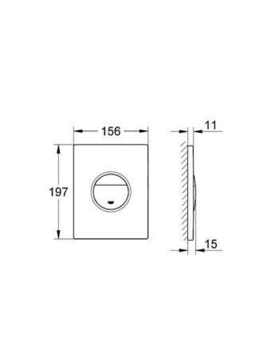 Кнопка змиву для інсталяції Grohe NOVA COSMOPOLITAN 38765SH0, хром