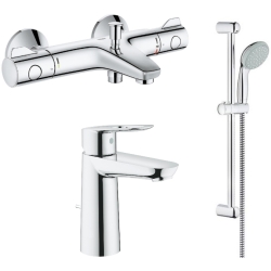 Набір змішувачів для ванної GROHE BauLoop + Grohtherm 34550TM