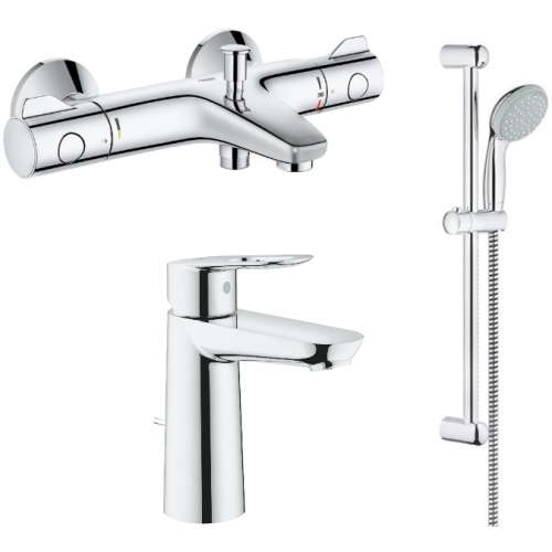 Набір змішувачів для ванної GROHE BauLoop + Grohtherm 34550TM