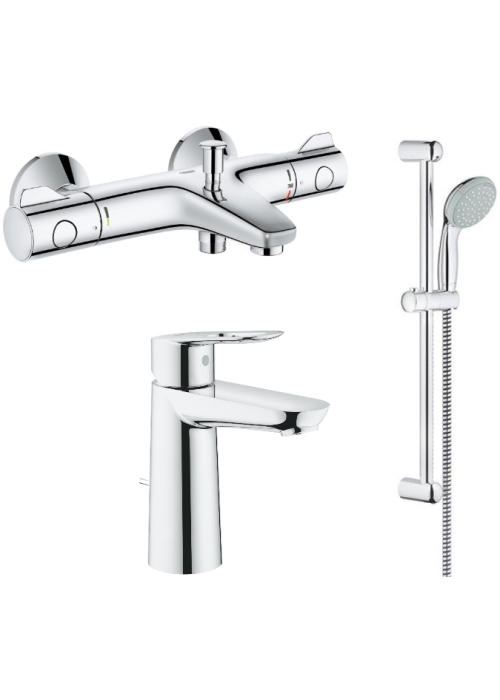 Набір змішувачів для ванної GROHE BauLoop + Grohtherm 34550TM