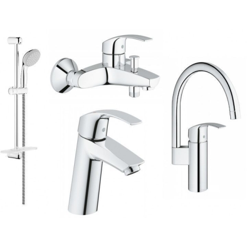 Комплект змішувачів з кухонним змішувачем GROHE Eurosmart New, 123248MK