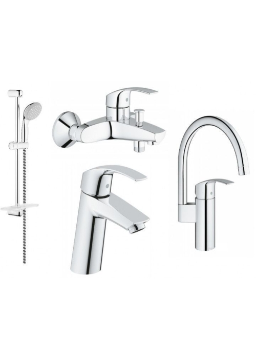 Комплект змішувачів з кухонним змішувачем GROHE Eurosmart New, 123248MK