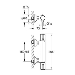 Термостат для душу Grohe Grohtherm 800 34558000