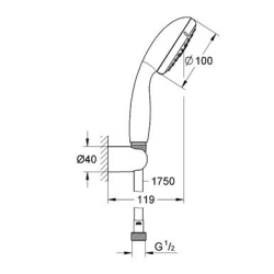 Душовий набір Grohe New Tempesta 100, 26164001