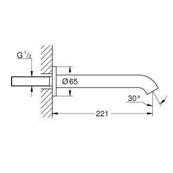 Вилив для ванни Grohe Essence (13449DL1)