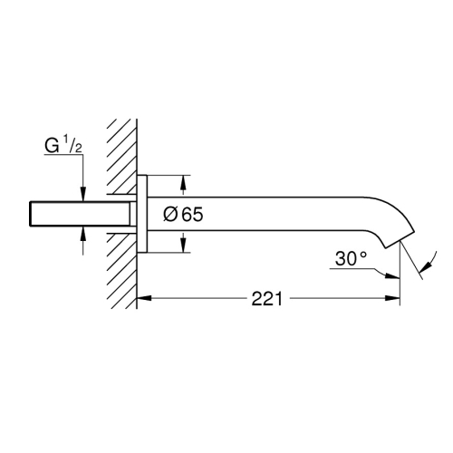 Вилив для ванни Grohe Essence (13449DL1)