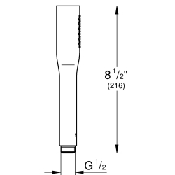 Ручной душ, 1 режим струи Grohe EUPH Cosmopolitan Stick  22126KF0