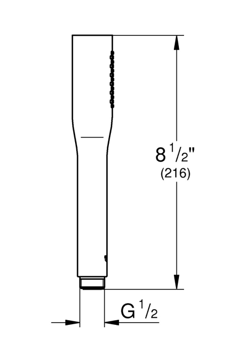 Ручной душ, 1 режим струи Grohe EUPH Cosmopolitan Stick  22126KF0