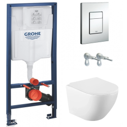 Комплект: унітаз підвісний Volle Amadeus з сидінням + інсталяція Grohe Rapid SL Rapid SL (38772001+1313.001000)